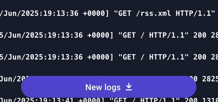 New Logs Indicator